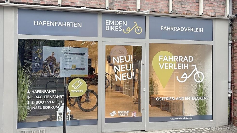 Die AG Ems hat einen Fahrradverleih eröffnet. Fotos: Donia Rezkalla