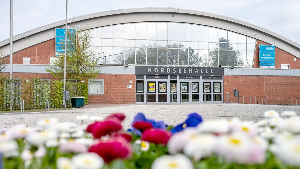 Die Nordseehalle in Emden: Hier wird Ende April die Nationale Maritime Konferenz ausgerichtet. Unter anderem hat sich Bundeskanzler Friedrich Merz angekündigt. Foto: Klaus Ortgies