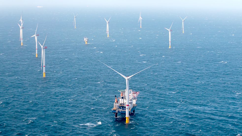 Windturbinen in der Nordsee: der Ausbau der Offshore-Windkraft stagniert. Foto: Kurt Desplenter/BELGA/dpa