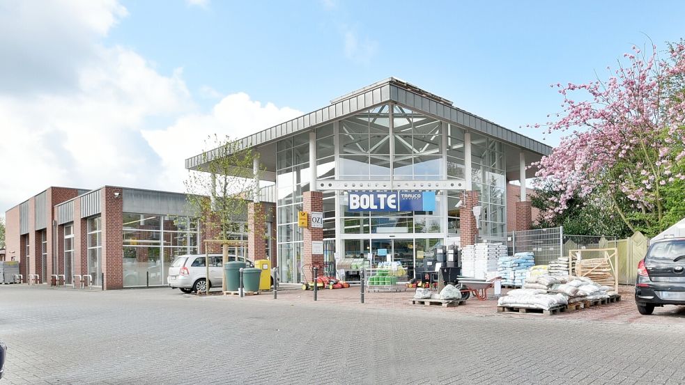 Der Baustoffhandel Bolte steht an der Ostertorstraße in Remels. Foto: Trauco AG