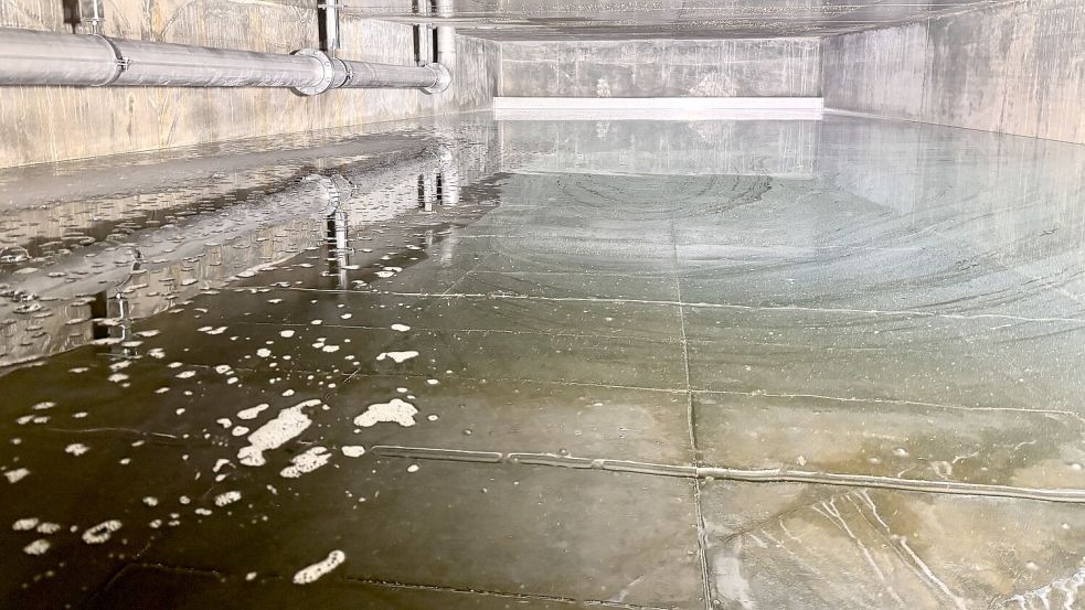 In diesen Becken soll das Wasser zur Ruhe kommen. Foto: Florian Ferber