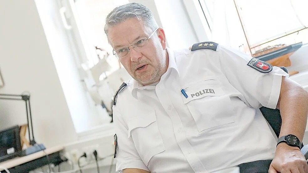 Stephan Zwerg leitet seit 2019 die Polizeiinspektion Aurich/Wittmund. Foto: Archiv/Romuald Banik