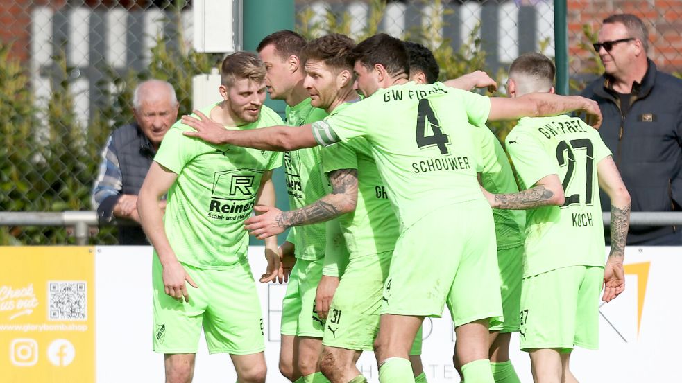 Den dritten Sieg im dritten Heimspiel unter Cladio Casto feierte GW Firrel. Foto: Jens Doden/ Emden