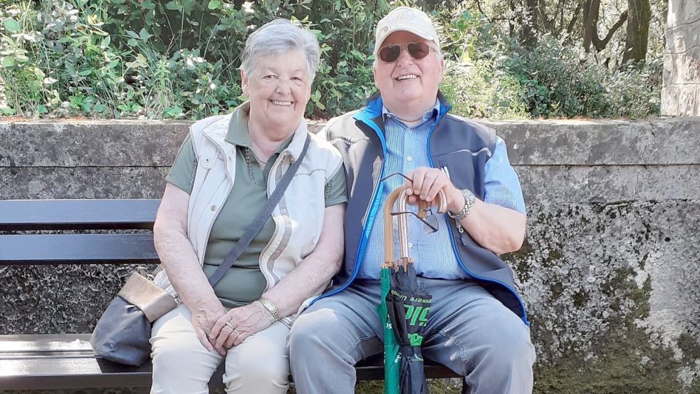 Vor ihrer Feier haben Alice und Ludwig Müller in Kroatien noch einmal Sonne getankt. Foto: privat