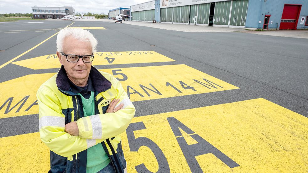Olaf Schmidt, Geschäftsführer der Flugplatz GmbH, hat uns zum Flugplatz eingeladen. Was gibt‘s Neues? Fotos: Klaus Ortgies