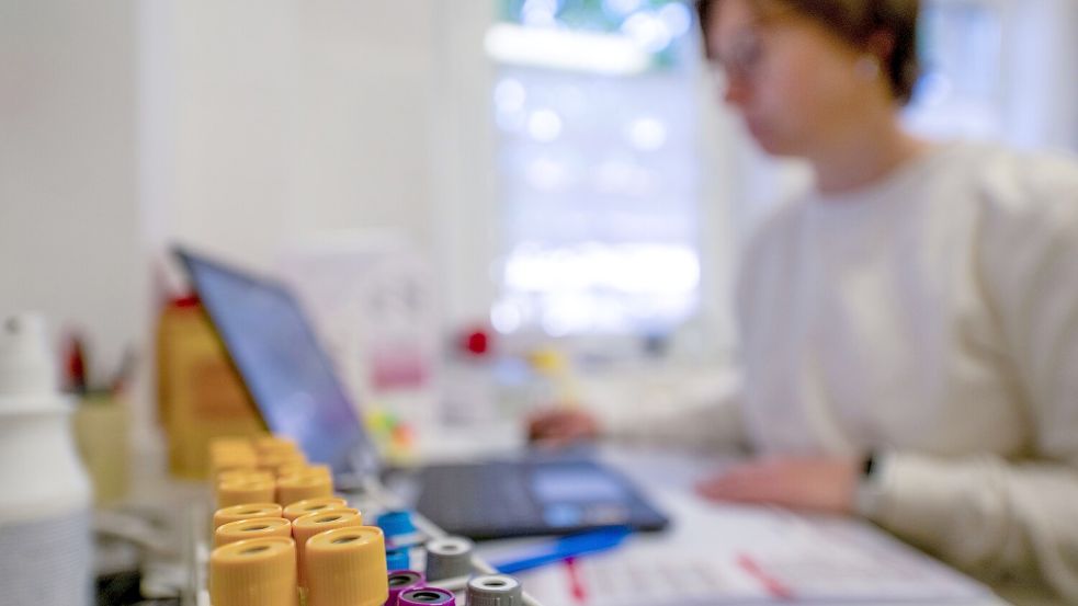 Den täglichen Wahnsinn in den Praxen erleben die Arzthelferinnen hautnah mit. Sie kümmern sich nicht nur um Termine und Patienten, sondern auch um die Dokumentation im Labor. Foto: Pia Bayer/dpa