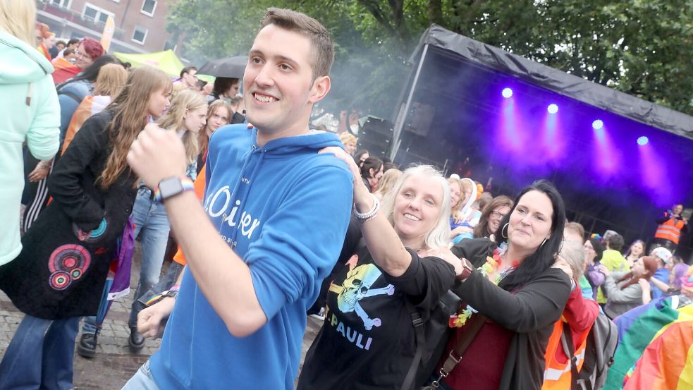 In Emden wird es an diesem Sonnabend bunt und vielfältig, dort wird der CSD gefeiert. Foto: Claus Hock/Archiv