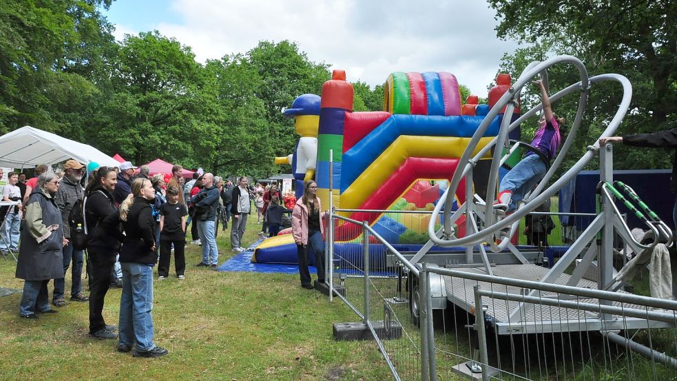 Die kleinen Besucher konnten beim Fest einiges ausprobieren. Foto: Bodo Wolters