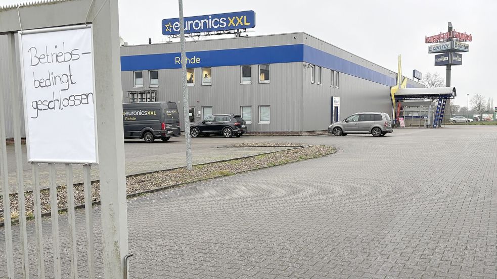 Das Gelände des ehemaligen Euronics XXL in Wittmund steht zum Verkauf. Foto: Susanne Ullrich/Archiv