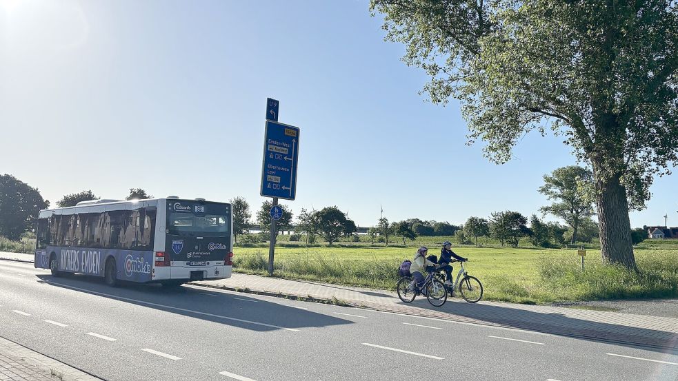 Bis hier gebaut wird, dauert es noch: der Bauplatz von Lidl auf der grünen Wiese. Fotos: Stephanie Schuurman