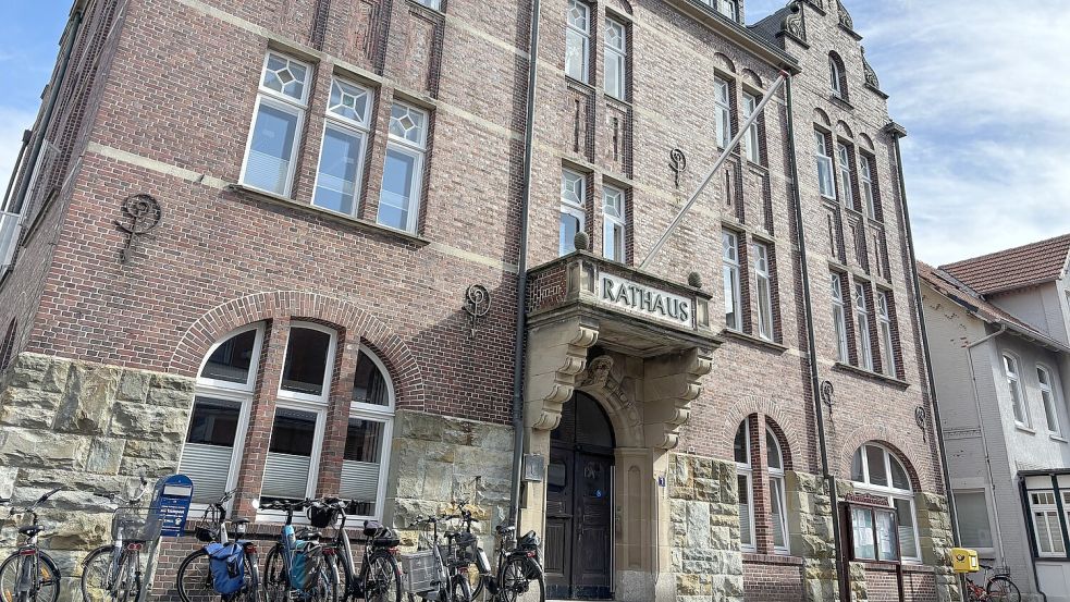 Die Botschaft aus dem Borkumer Rathaus ist eindeutig. Foto: Florian Ferber