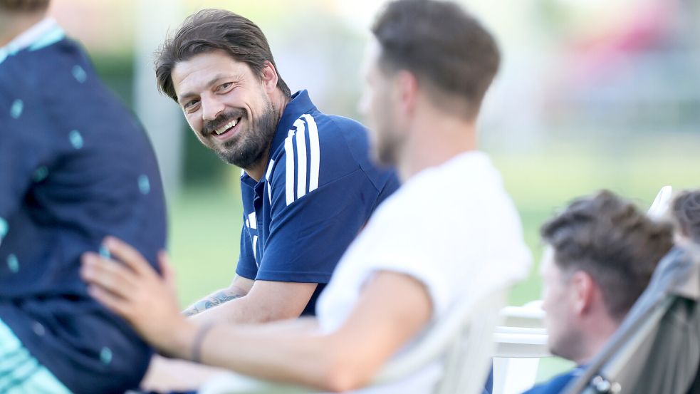 Neu-Trainer Björn Lindemann ist mit seiner Mannschaft bislang sehr zufrieden. Foto: Doden