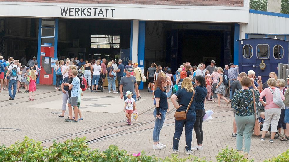 Beim Tag der offenen Tür kann man sich die Werkstatt der Kleinbahn genauer anschauen. Foto: Florian Ferber/Archiv