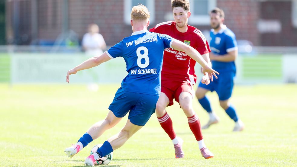 Leon van Scharrel war der Siegtorschütze für BW Borssum am Sonntag im Bezirkspokal in Norden. Foto: Jens Doden, Emden