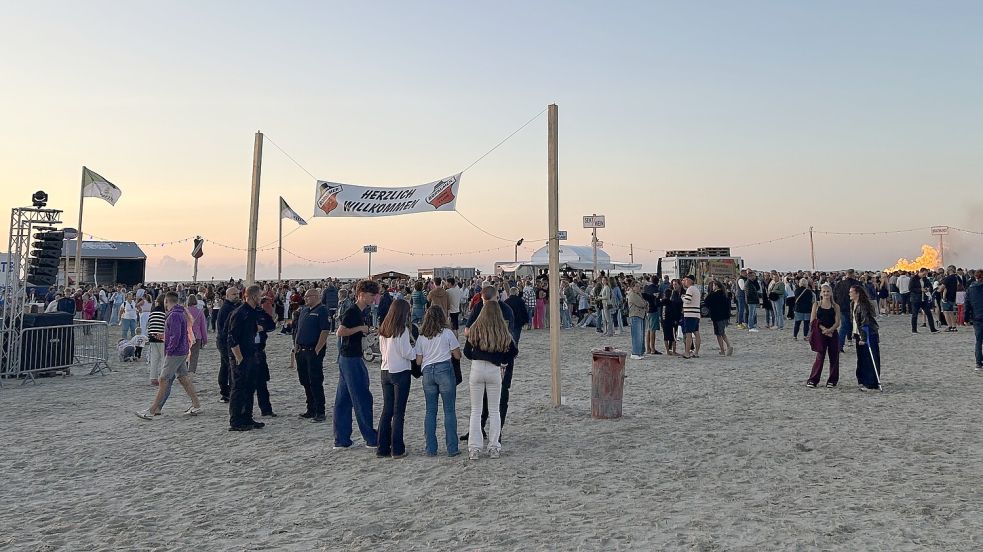 Die Strandfete zog auch in diesem Jahr ein großes Publikum an. Foto: Beve Loose