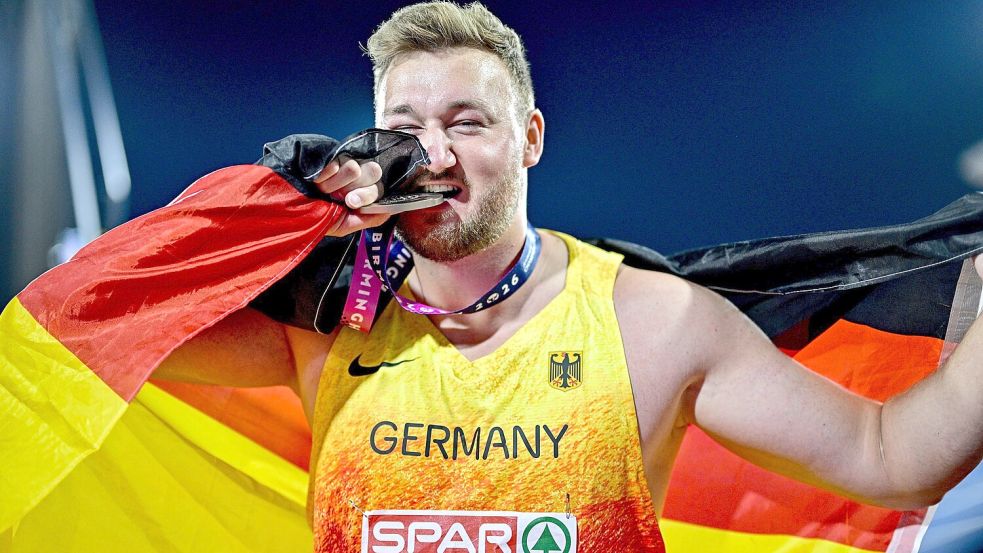 Henrik Janssen zeigte einen überragenden Wettkampf und freute sich über die Bronzemedaille. Foto: DPA