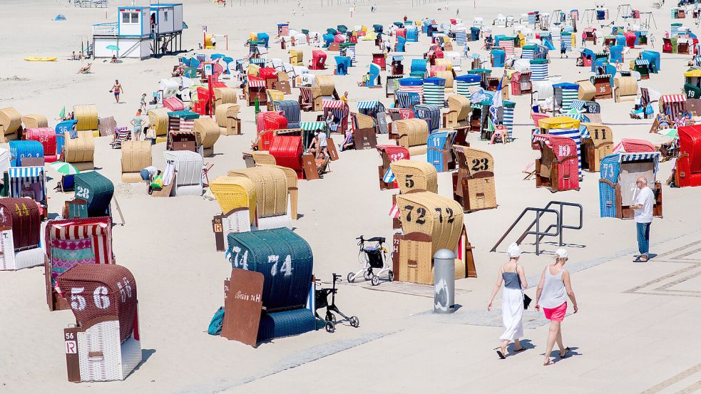 Wer Urlaub auf Borkum macht, muss auch Gästebeitrag bezahlen. Foto: Hauke-Christian Dittrich/dpa/Archiv