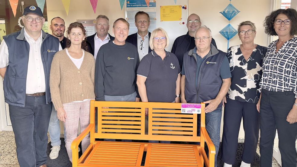 Fürs Pressefoto nahm noch niemand auf der Bank Platz. Foto: Florian Ferber