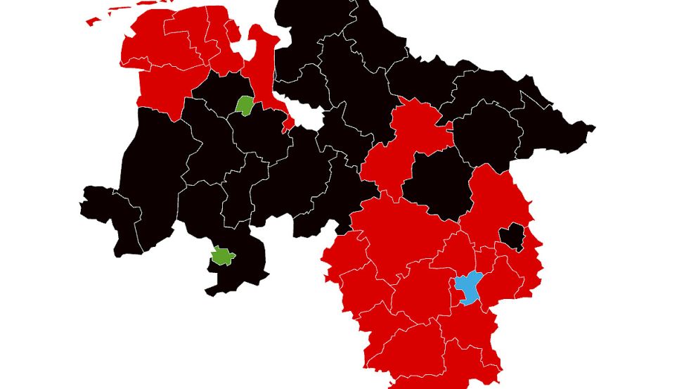 Nur in Salzgitter konnte die AfD als stärkste Kraft in den Stadtrat einziehen, in allen anderen Landkreisen und kreisfreien Städten triumphierte eine der beiden Volksparteien, mancherorts die Grünen. Foto: Landeswahlleiter