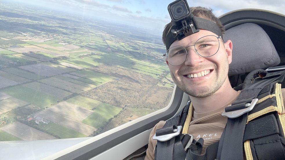 Eben ein Selfie und dann ging der Blick wieder nach draußen: Der Ausblick war herrlich. Foto: Niklas Homes