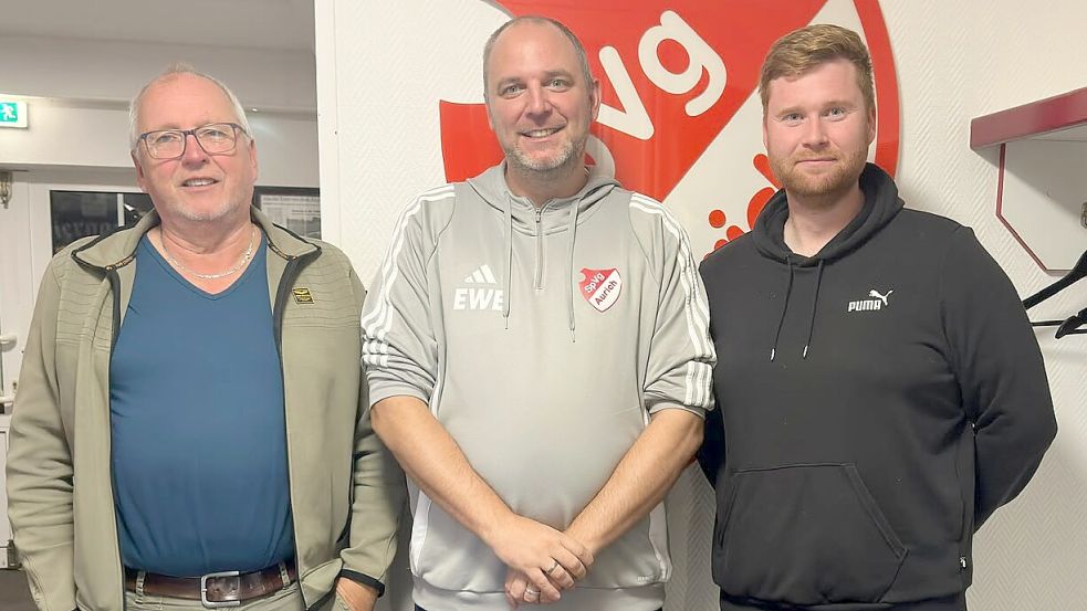 Der neue Vorstand mit (von links) Heinz Haase (Geschäftsführer), Andreas Zitting (Vorsitzender) und Hendrik Wunder (2. Vorsitzender) versprüht nach der Mitgliederversammlung Zuversicht. Foto: Privat