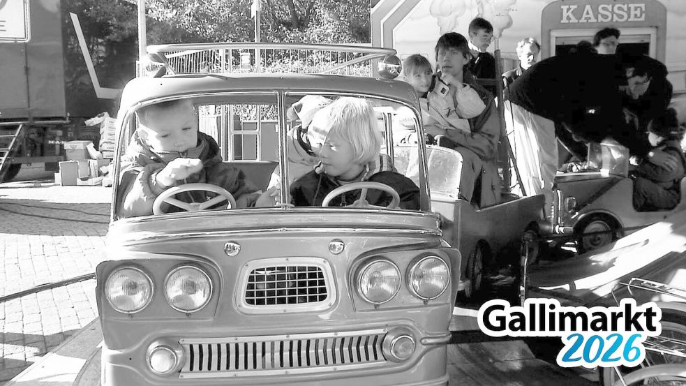 Der Gallimarkt ist etwas für alle Generationen, auch im Jahr 2000 gab es schon das ein oder andere Kinderkarussell. Foto: Archiv