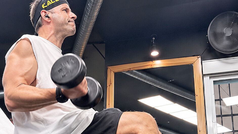 Marcus Kalz hält nicht nur seine Kundschaft fit, sondern auch sich selbst. Foto: privat